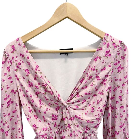Revolve Majorelle Chrissa Top in Mauve Ditsy XXS Pink Feminine Flirty Floral - Picture 6 of 12